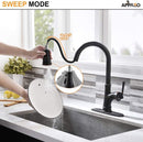 APPASO Robinet Cuisine Mitigeur Extractif Robinet Lavabo Bec Rotatif avec 3 Jets en Laiton Massif Bronze Huilé