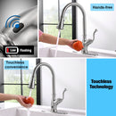 APPASO 175TL-BN Touchless Smart Kitchen Faucet Brushed Nickel Motion Sensing Activated Hands-Free