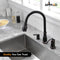 APPASO 218ORB 3 Hole Kitchen Faucet Oil Rubbed Bronze Antique Bronze 3 Pieces Magnetic Docking