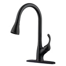APPASO 123ORB Pull Down Kitchen Faucet Oil Rubbed Bronze Single Handle with Deck Plate