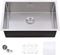 APPASO R281810 Handmade Commercial Kitchen Sink 28-inch Single Bowl 18 Gauge Stainless Steel 10 inch Deep