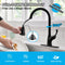 APPASO 123MB Kitchen Faucet Matte Black Single Handle with Pull Down Spray Head and Deck Plate