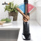 APPASO 135BRG Pull Down Kitchen Faucet Matte Black Rose Gold with Magnetic Docking Sprayer and Soap Dispenser