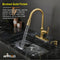 APPASO 135BTG Pull Down Kitchen Faucet Copper Gold with Magnetic Docking Sprayer and Soap Dispenser