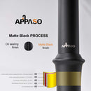 APPASO 138MB Spring Pull Down Kitchen Faucet Commercial Matte Black with Soap Dispenser