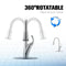 APPASO 150TL-BN Touchless Kitchen Faucet Brushed Nickel Motion Sensor Activated Hands-free with Brush