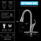 APPASO 150TL-BN Touchless Kitchen Faucet Brushed Nickel Motion Sensor Activated Hands-free with Brush