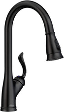 APPASO 157MB Kitchen Faucet Matte Black with Pull Down Sprayer and Deck Plate