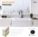 APPASO 157MB Kitchen Faucet Matte Black with Pull Down Sprayer and Deck Plate