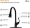 APPASO 157MB Kitchen Faucet Matte Black with Pull Down Sprayer and Deck Plate