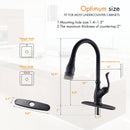 APPASO 170ORB Single Handle Pull Down Kitchen Faucet Oil Rubbed Bronze with Magnetic Docking Sprayer and Brush