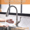APPASO 170TL-BN Touchless Smart Kitchen Faucet Brushed Nickel Motion Sensing Activated Hands-Free