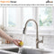 APPASO 135BN Pull Down Kitchen Faucet Brushed Nickel with Magnetic Docking Sprayer and Soap Dispenser