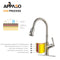 APPASO 135BN Pull Down Kitchen Faucet Brushed Nickel with Magnetic Docking Sprayer and Soap Dispenser