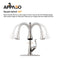 APPASO 149BN Pull Down Kitchen Faucet Brushed Nickel with Soap Dispenser