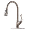 APPASO 157BN Kitchen Faucet Brushed Nickel with Pull Down Sprayer and Deck Plate