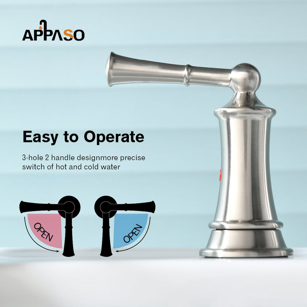 APPASO Bathroom Faucet 122BN Bathroom Faucet Appaso