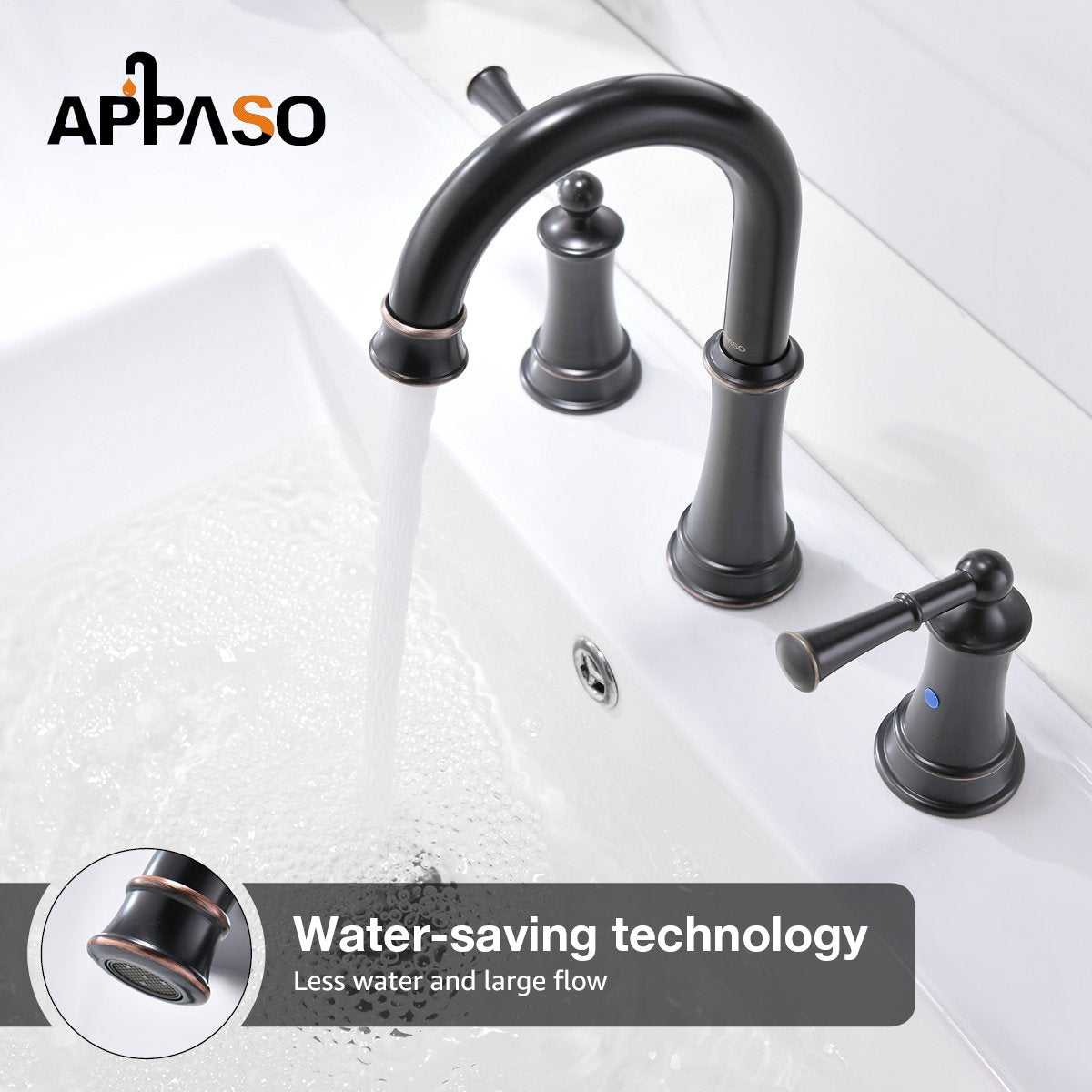 APPASO Bathroom Faucet 122ORB Bathroom Faucet Appaso