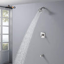 APPASO Shower Faucet Shower System with 5-Function Spray Head Tub and Valve Set Brushed Nickel 110BN