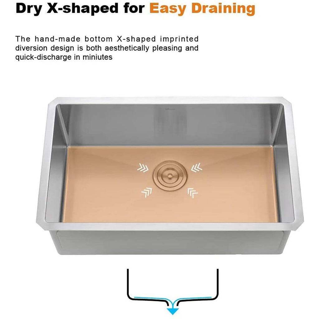 APPASO Kitchen Sink Handmade HS3018 kitchen Sink