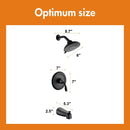 APPASO Shower system Shower Faucet with Tub Spout Kit Wall Mount Single Handle Matte Black 121MB