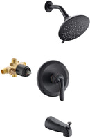 APPASO Shower Faucet Rainfall Shower Wall Mounted 5-Function Spray Head Oil Rubbed Bronze 124ORB