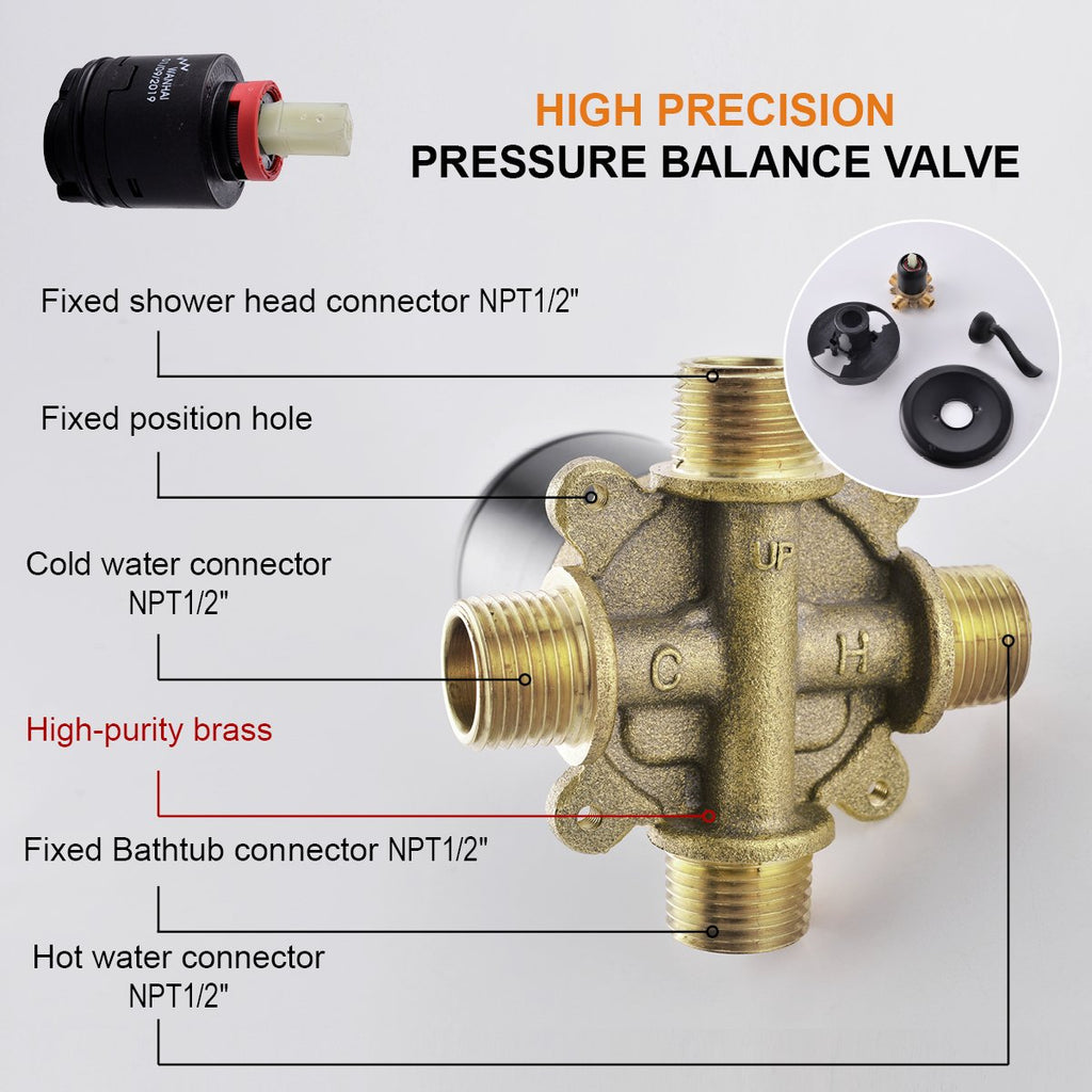 APPASO Shower Faucet 120MB Bathroom Faucet Appaso Official