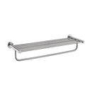 APPASO 2 Tier Bath Towel Bar 18-Inch Multilayer Rack Brushed Finish Stainless Steel Wall-Mounted